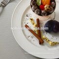 Plato de porcelana blanca de hotel y restaurante, Platos de vajilla seguros para microondas, Vajilla italiana de diseño de restaurante